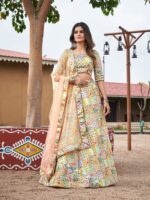 Wedding Lehenga Choli Embellished Floral 3 Piece Set