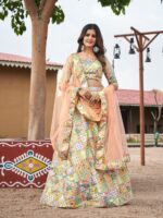 Wedding Lehenga Choli Embellished Floral 3 Piece Set