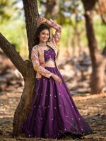 Weeding Embellished work Lehenga Choli 3 Piece Set