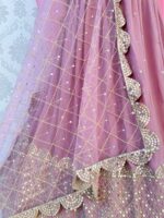 Wedding Wear Lehenga Choli Deep Onion Pink Floral Printed Georgette 3 Piece Set