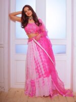 Party Wear Embroidered Silk Lehenga choli 3 Piece Set