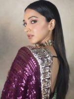 Gauri Khan & Kiara Advani Bollywood Celebrity Saree & Blouse with sequence Work