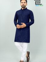 Traditional Kurta Pant Chikankari Work with Sequence 2 Piece Set