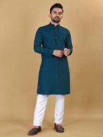 Manyavar Ethnic Kurta Pant set with Sequence Heavy embroidery Work 2 Piece Set