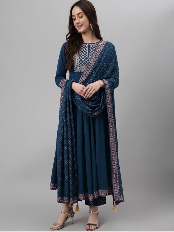 Festive Wear with Sequence and Embroidery work 3 Piece Set 