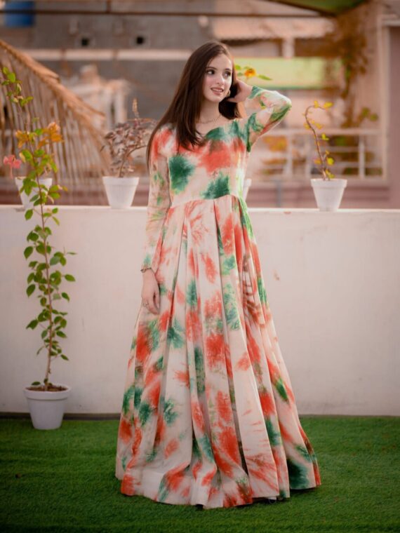 Premium Classic Gown with Heavy Organza