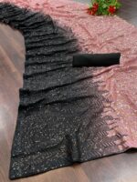 Kajol Devgan Bollywood Designer Saree with Dual Sequence