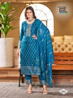 Ethnic Wear with Embroidery work Kurti 3 piece set