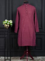 Men's Traditional Kurta Pant with heavy Sequence 2 Piece Set