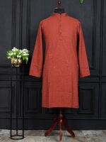 Men's Traditional Kurta Pant with heavy Sequence 2 Piece Set