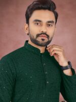 Designer Lucknowi Kurta Pant with Sequence Work 2 Piece Set