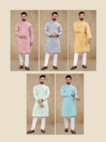 Kurta Pant Thai Silk With Lucknowi Work 2 Piece Set