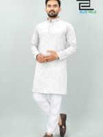 Traditional Kurta Pant Chikankari Work with Sequence 2 Piece Set