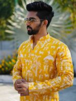 Lucknowi Designer Kurta Pant Soft Silk 2 Piece Set