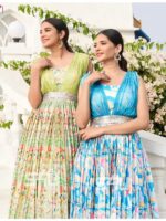 Bollywood Designer Party Wear Gown With Digital Print Work