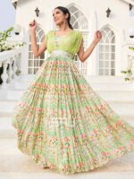 Bollywood Designer Party Wear Gown With Digital Print Work
