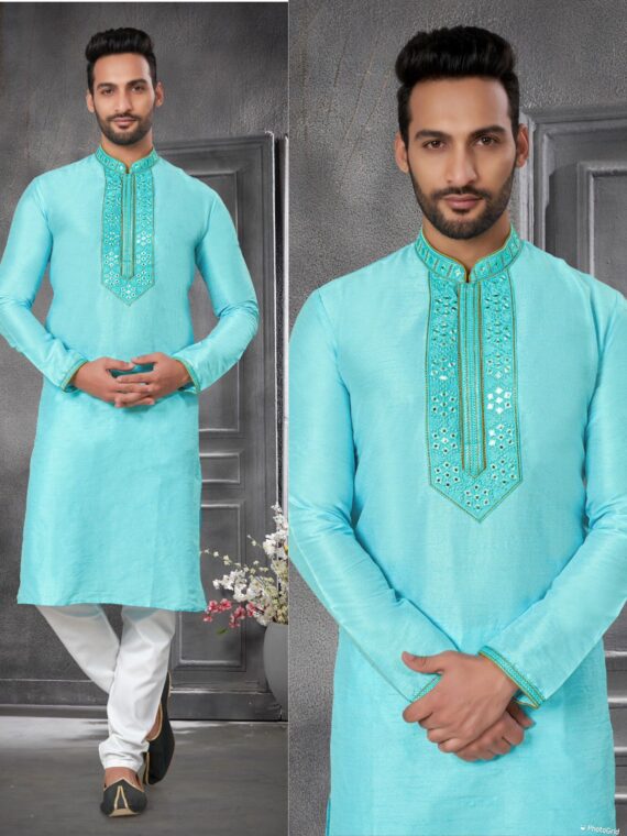 Raymond Ethnic Wear Kurta Pant with Embroidery work 2 piece Set