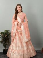 Banarasi Organza Lehenga Choli 3 Piece Set