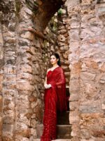 Designer Saree with Weaving Pattern with Sequence Saree with Blouse