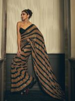 Deepika Padukone Bollywood Designer Saree with Heavy Sequence