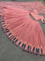 Bridal Lehenga Choli Embroidered Attractive Party Wear Silk 3 Piece Set