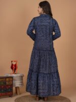 Premium Jaipuri Dress with Printed and Flared