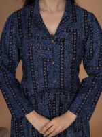 Premium Jaipuri Dress with Printed and Flared