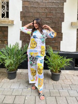 Cord Set Designer Floral print and flowing 2 Piece Set