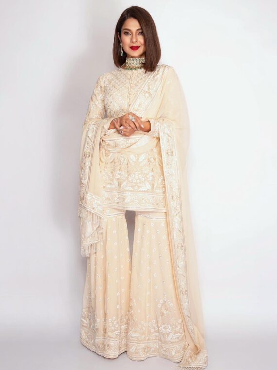 Bollywood Designer Palazzo Set Embroidery Sequence Work 3 Piece Set