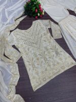 Bollywood Designer Palazzo Set Embroidery Sequence Work 3 Piece Set