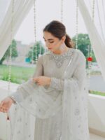 Bollywood Designer Kurti set Faux Georgette Heavy Embroidery Sequence Work 3 Piece Set