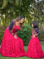 Combo Lehenga Choli Embroidery Sequence Thread Work 3 Piece Set 