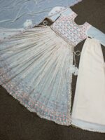 Nayra Cut Kurti with Plazzo Embroidery Sequence Work 3 Piece Set 