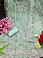 Bollywood Designer Gown with heavy Embroidery Sequence 2 Piece Set