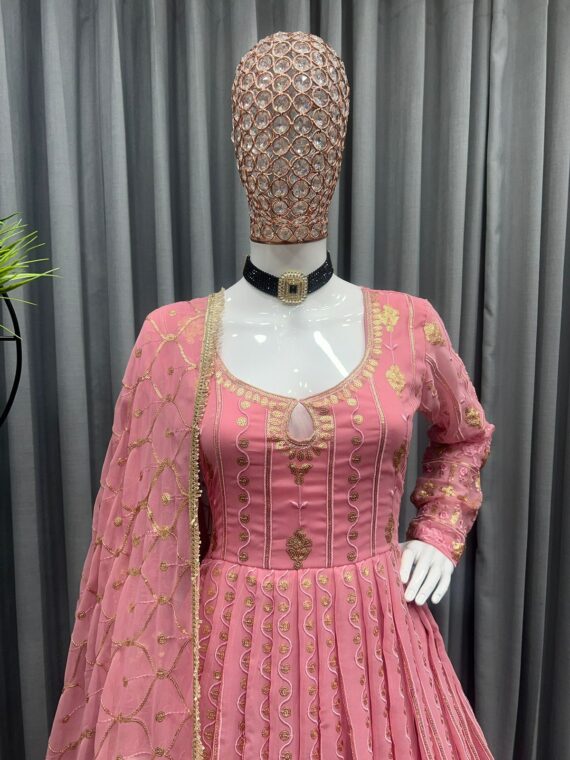 Designer Lehenga Suit Faux Georgette with Thread & Sequence work 3 Piece Set 