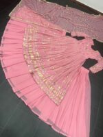 Designer Lehenga Suit Faux Georgette with Thread & Sequence work 3 Piece Set 