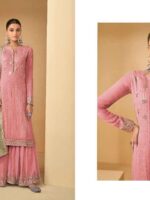 Designer Sarara Embroidery and Sequence Work Faux Georgette 3 Piece SetÂ