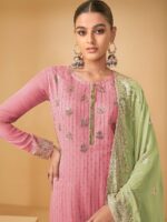 Designer Sarara Embroidery and Sequence Work Faux Georgette 3 Piece SetÂ