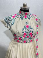 Ankita Lokhande Bollywood Designer Gown Faux Georgette 2 Piece Set 