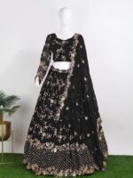 Lehenga Choli Heavy Georgette Embroidery and Sequence Work 3 Piece Set