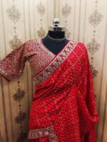 Designer Saree with Blouse Heavy Embroidery Work Mahaveer silks 